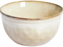 Sæt med 12 stykker service CHIVES Stentøj Lys Beige