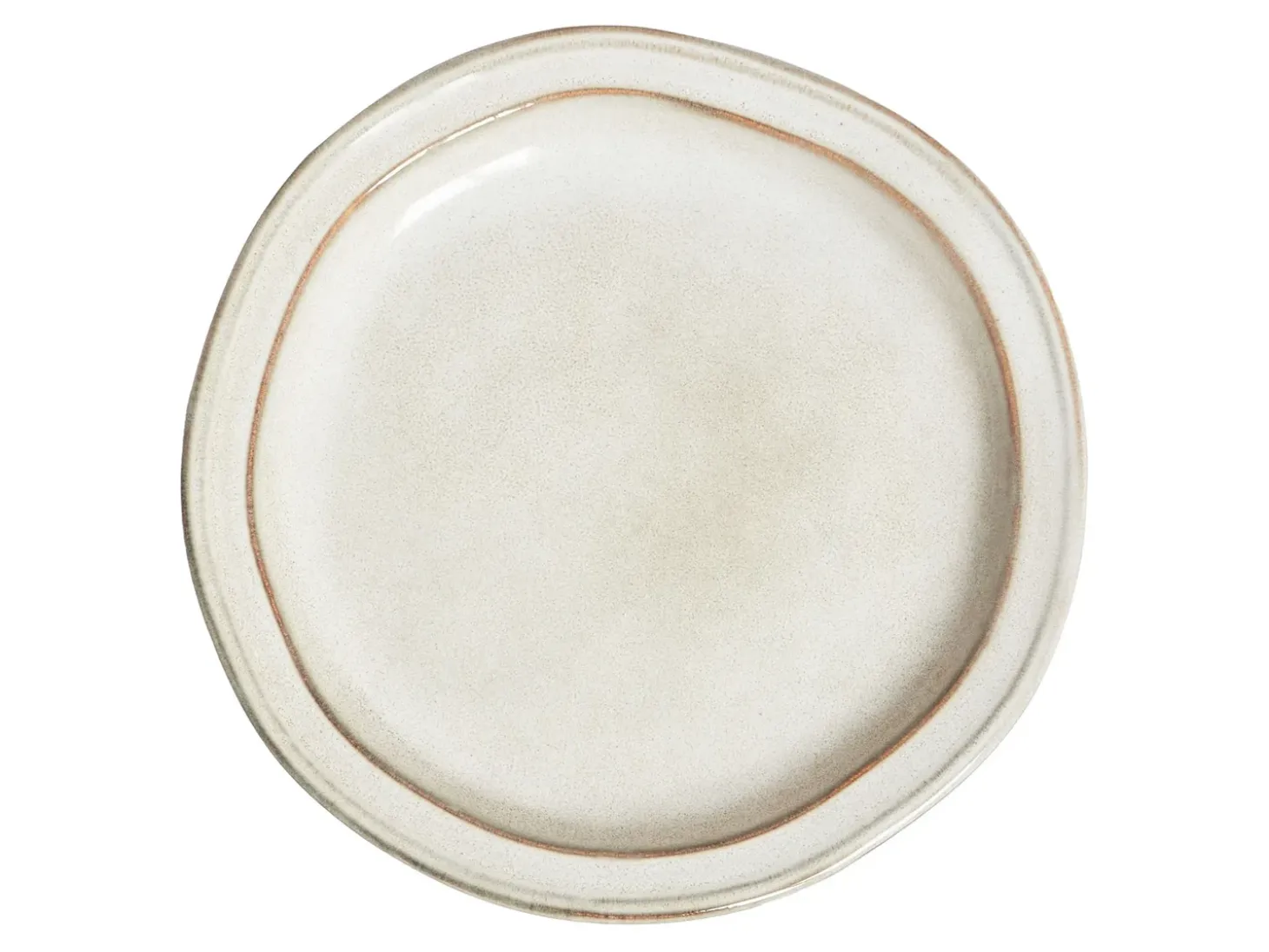 Sæt med 12 stykker service CHIVES Stentøj Lys Beige