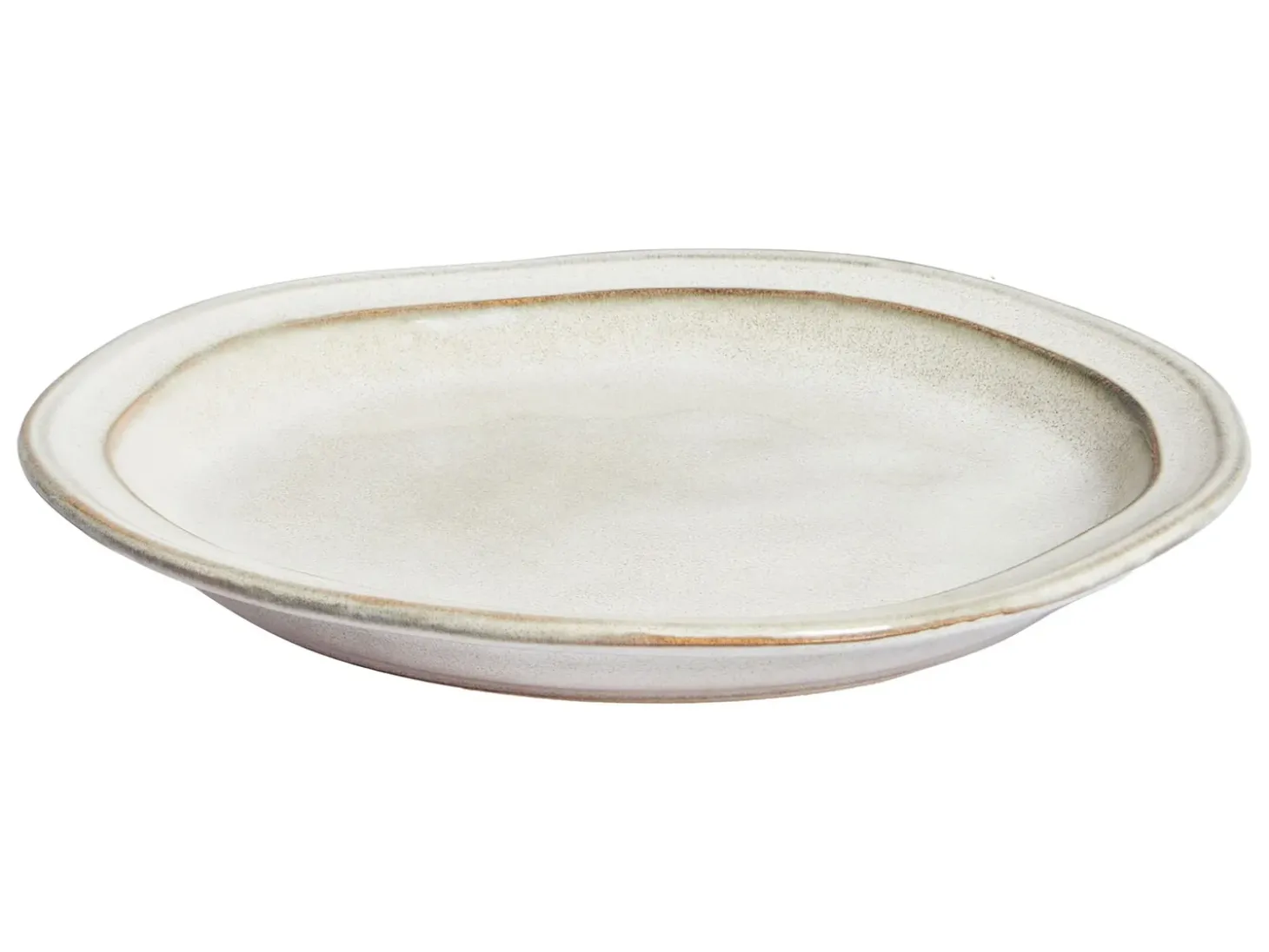Sæt med 12 stykker service CHIVES Stentøj Lys Beige