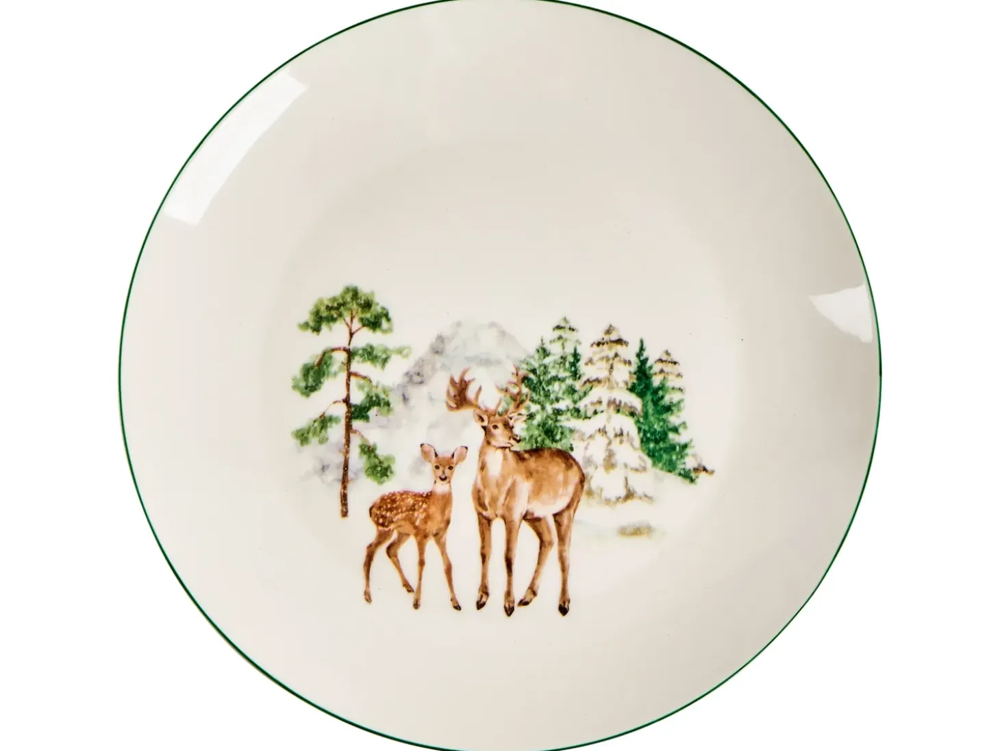 Sæt med 12 stykker service CHILI Porcelæn Hvid