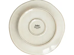 Sæt med 12 stykker service CHERVIL Stentøj Lys Beige