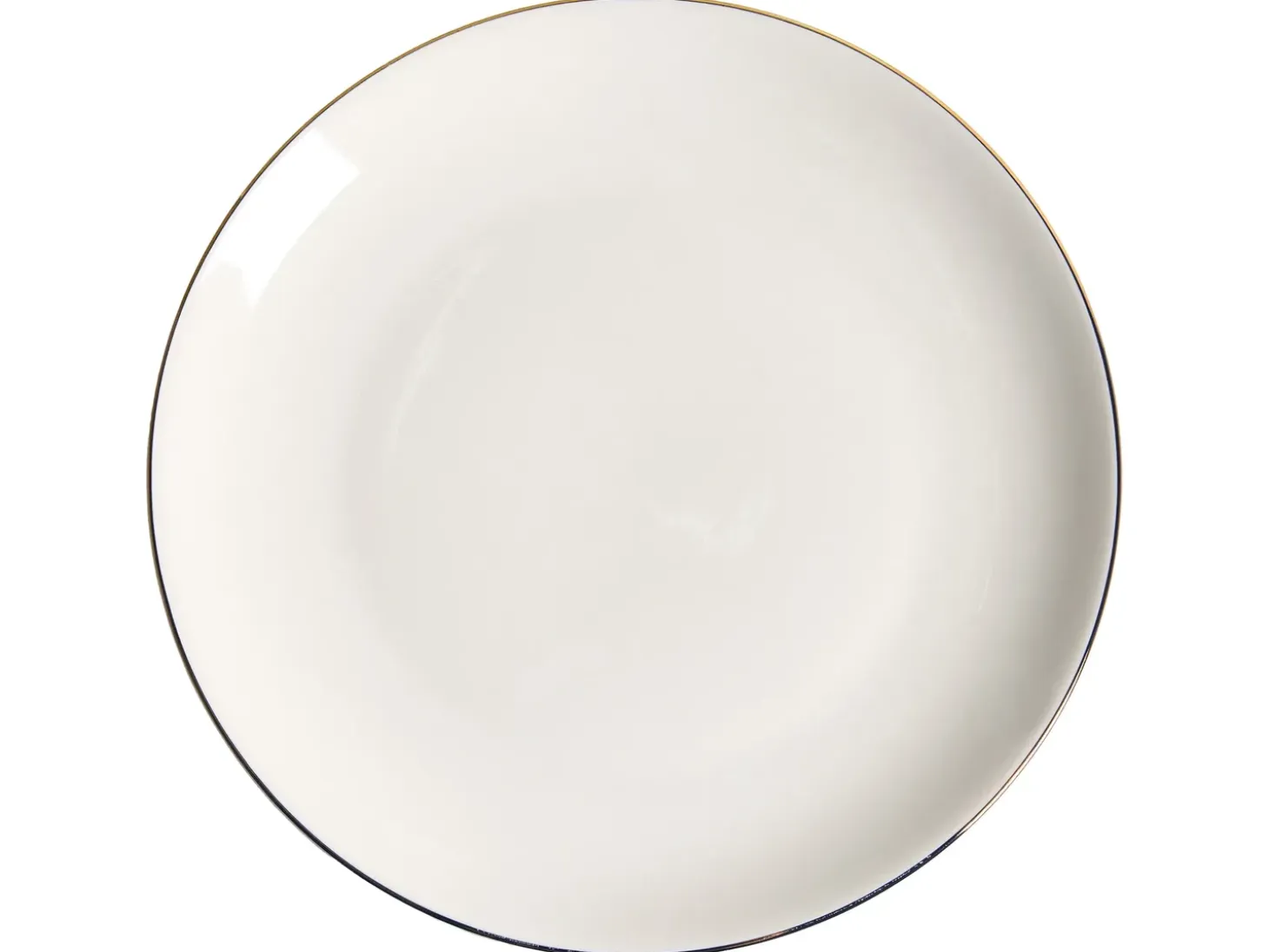 Sæt med 12 stykker service CUMIN Porcelæn Off-White/ Guld
