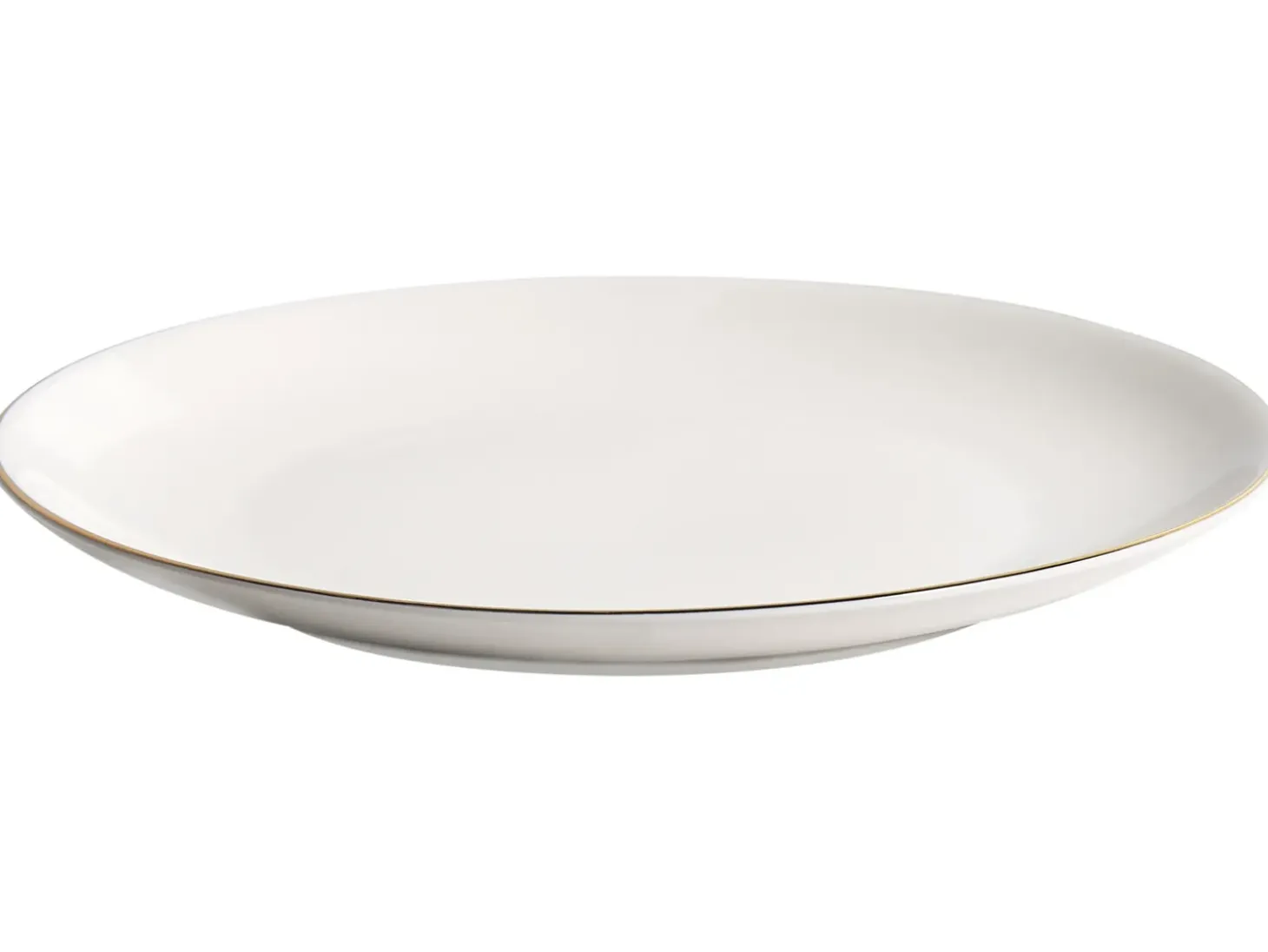 Sæt med 12 stykker service CUMIN Porcelæn Off-White/ Guld