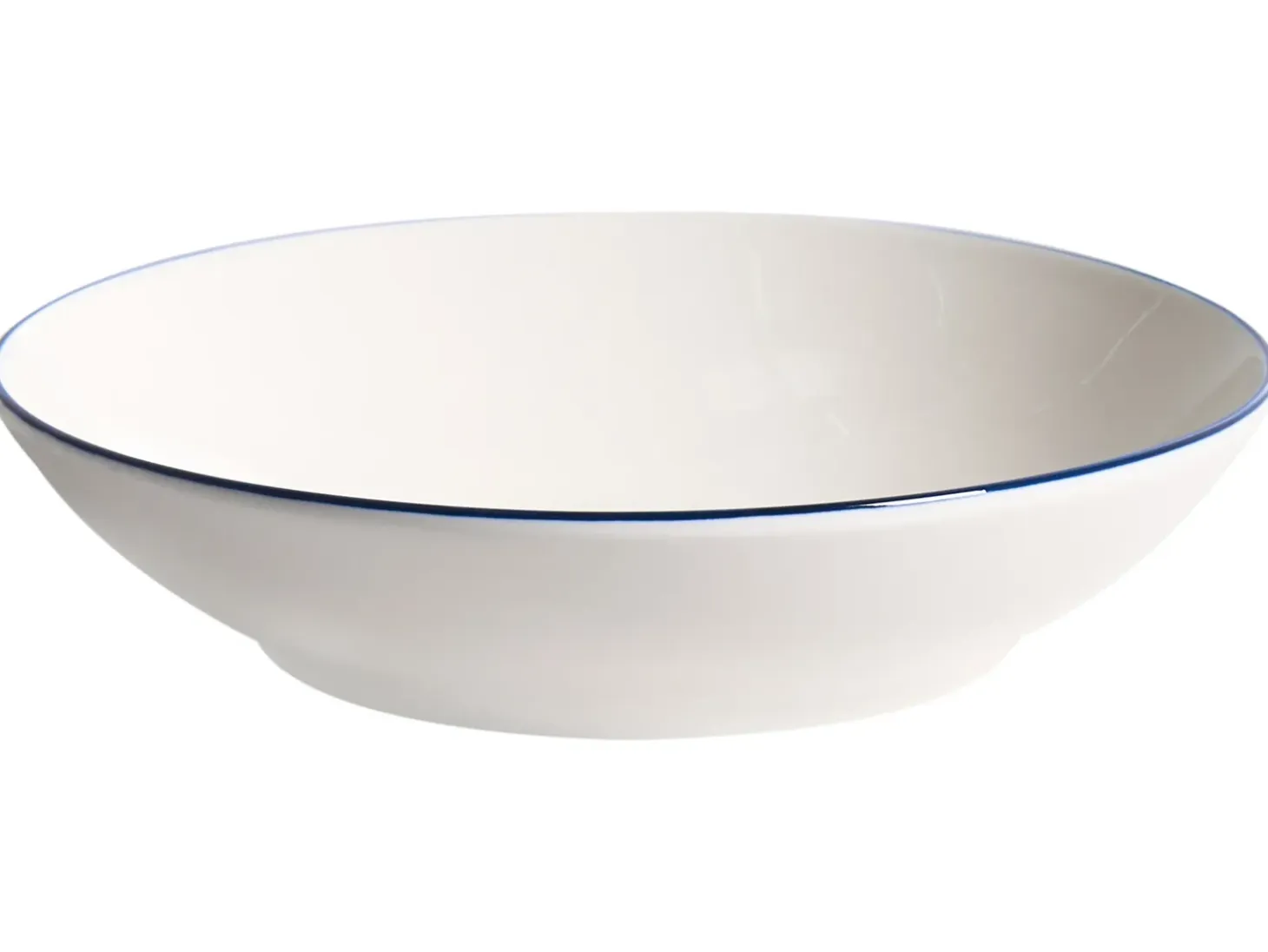 Sæt med 24 stykker service CUMIN Porcelæn Off-White/ Blå