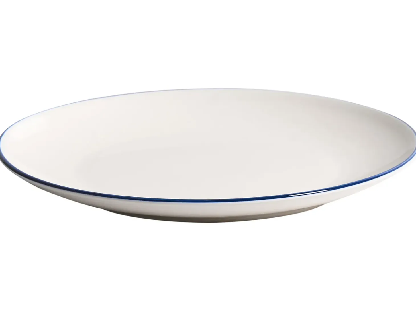 Sæt med 24 stykker service CUMIN Porcelæn Off-White/ Blå