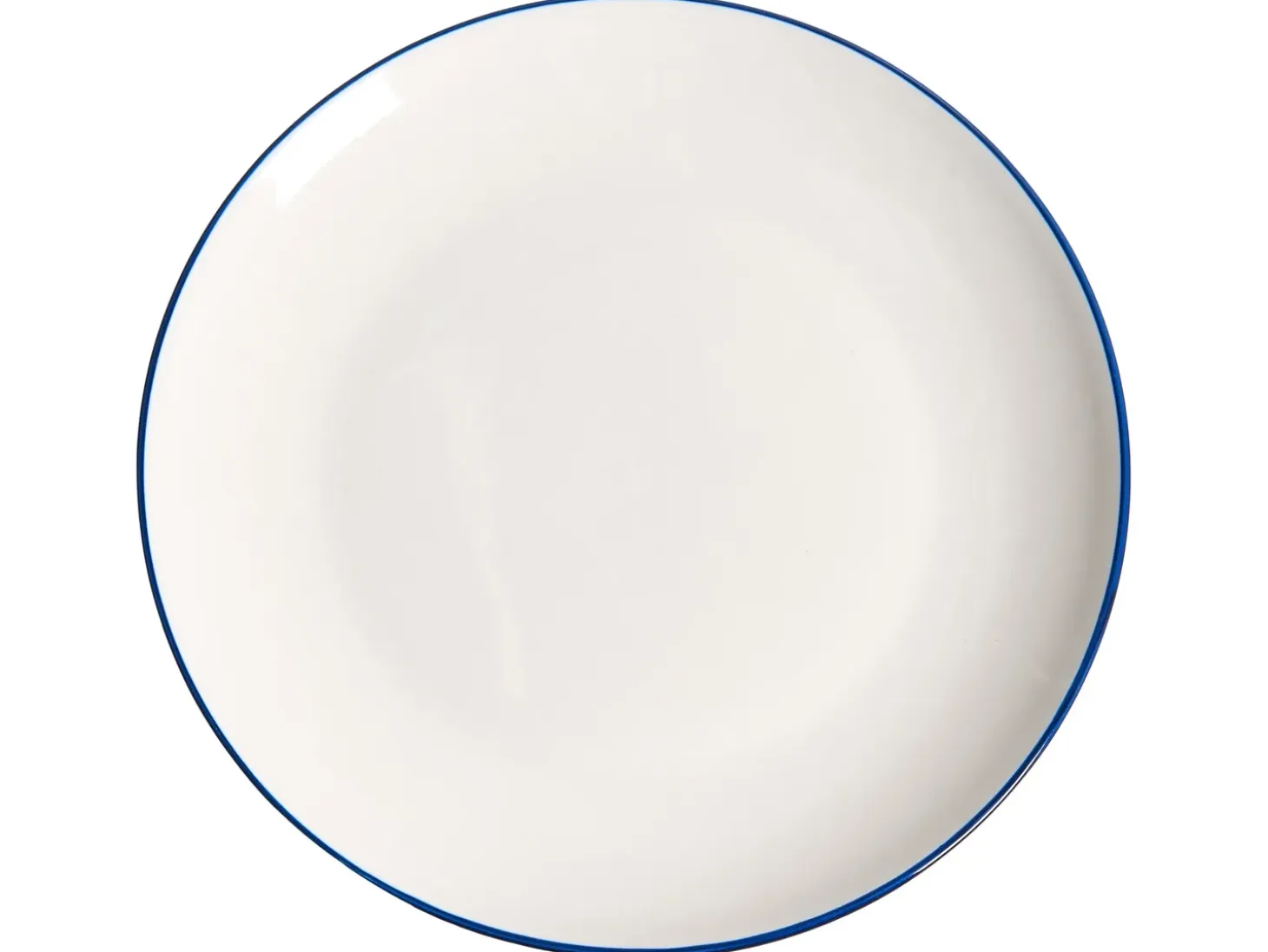 Sæt med 24 stykker service CUMIN Porcelæn Off-White/ Blå