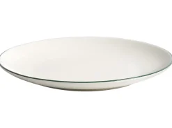 Sæt med 24 stykker service CUMIN Porcelæn Off-white/ Grøn