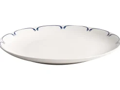 Sæt med 12 stykker service CHAROLI Porcelæn Hvid/blå