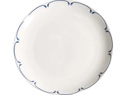 Sæt med 12 stykker service CHAROLI Porcelæn Hvid/blå
