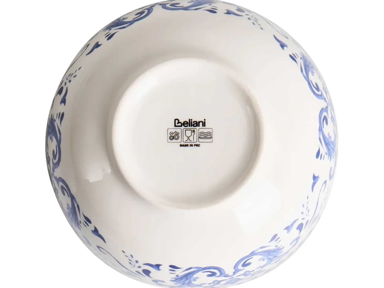 Sæt med 24 stykker service GALANGAL Porcelæn Hvid/blå