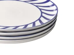 Sæt med 24 stykker service SHISO Porcelæn Hvid/blå