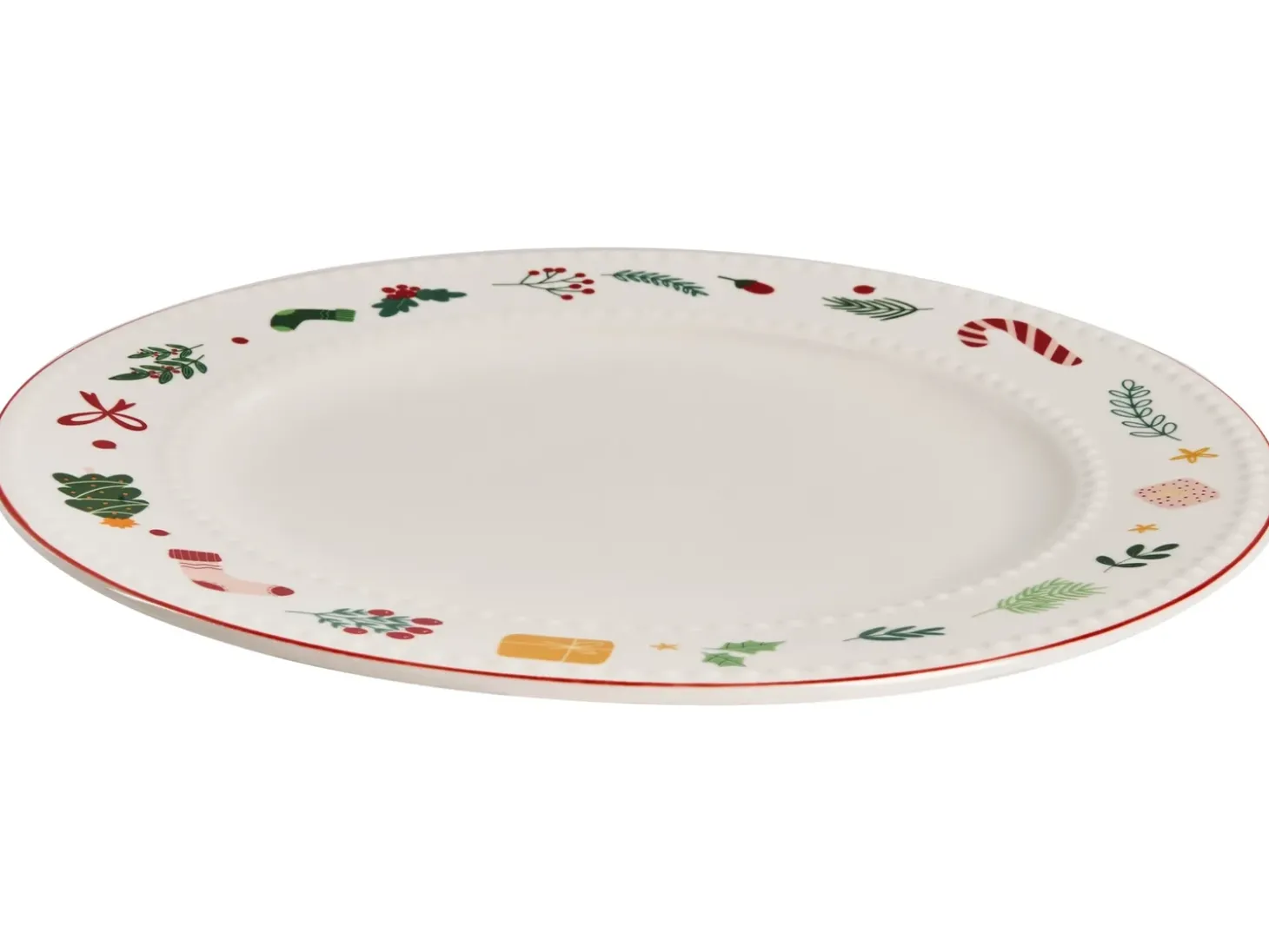Sæt med 12 stykker service SAFFRON Porcelæn Hvid