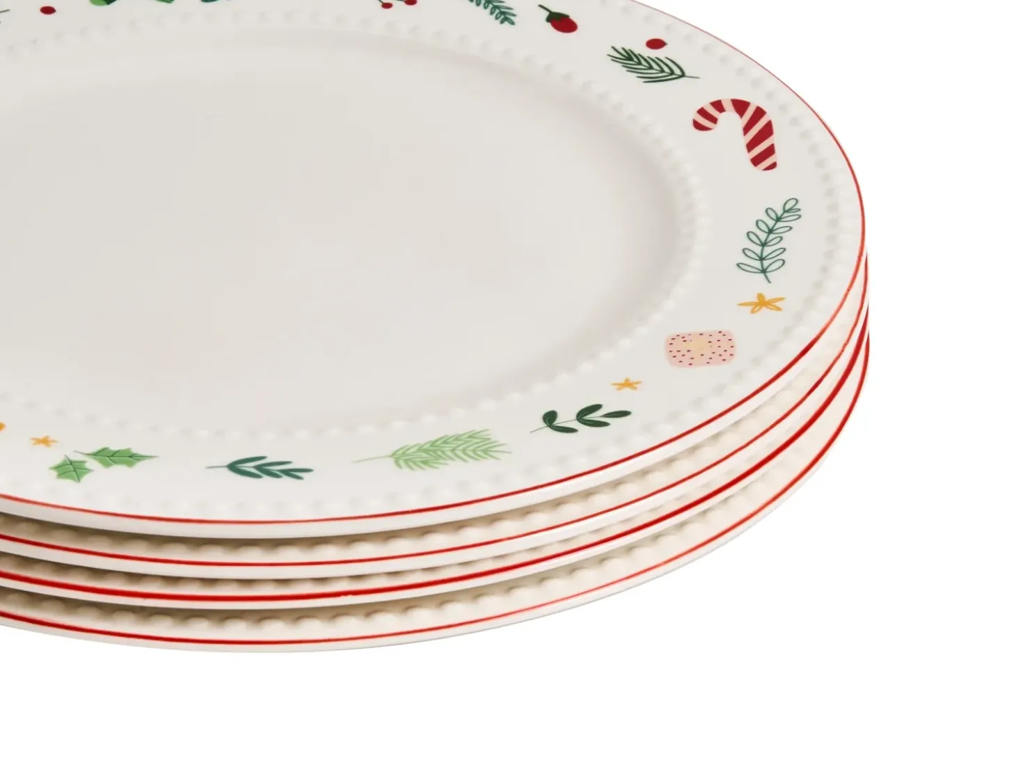Sæt med 12 stykker service SAFFRON Porcelæn Hvid