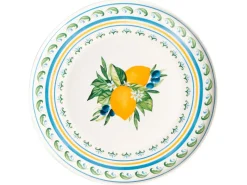 Sæt med 24 stykker service TARRAGON Porcelæn Hvid/ Grøn