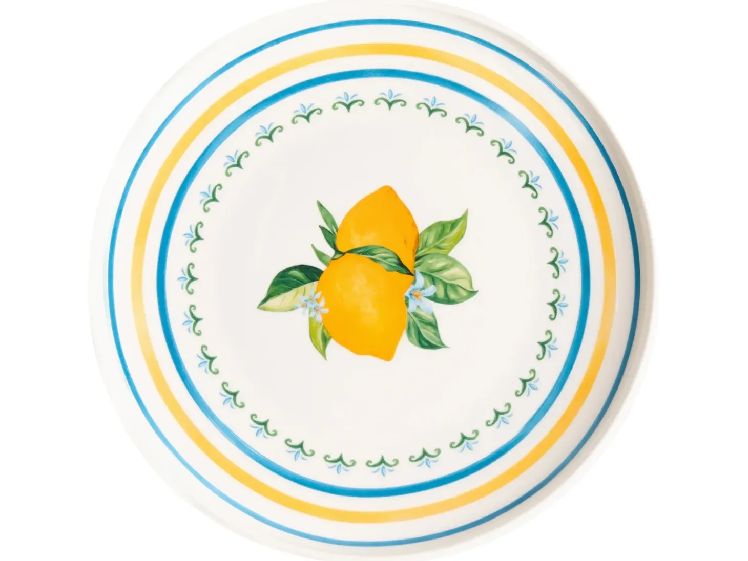 Sæt med 24 stykker service TARRAGON Porcelæn Hvid/ Grøn