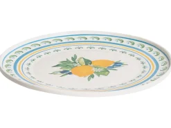Sæt med 24 stykker service TARRAGON Porcelæn Hvid/ Grøn