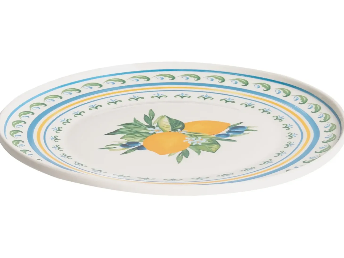 Sæt med 24 stykker service TARRAGON Porcelæn Hvid/ Grøn
