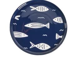 Sæt med 16 stykker spisestel TAMARIND Porcelæn Hvid/blå