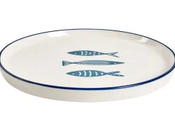 Sæt med 16 stykker spisestel TAMARIND Porcelæn Hvid/blå