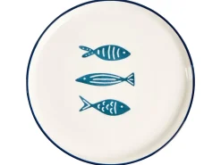 Sæt med 16 stykker spisestel TAMARIND Porcelæn Hvid/blå