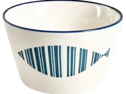 Sæt med 16 stykker spisestel TAMARIND Porcelæn Hvid/blå