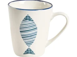 Sæt med 16 stykker spisestel TAMARIND Porcelæn Hvid/blå