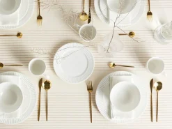 Sæt med 16 stykker spisestel COWSLIP Porcelæn Hvid