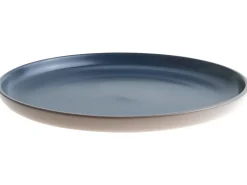 Sæt med 16 stykker spisestel NUTMEG Stentøj Beige/ Blå