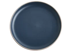 Sæt med 16 stykker spisestel NUTMEG Stentøj Beige/ Blå