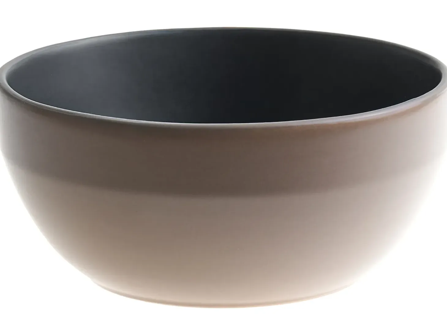 Sæt med 16 stykker spisestel NUTMEG Stentøj Sort/beige