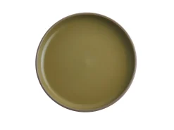 Sæt med 16 stykker spisestel NUTMEG Stentøj Beige/Grøn