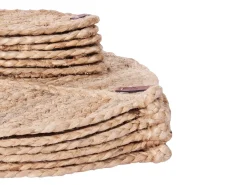 Sæt med dækkeservietter og bordskånere PEPPERLEAF Jute Naturlig