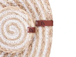 Sæt med dækkeservietter og bordskånere QUININE Jute Naturlig