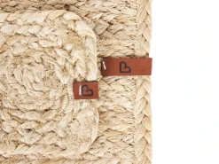 Sæt med dækkeservietter og bordskånere QUANDONG Jute Naturlig