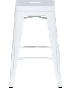 Sæt af 2 barstole CABRILLO Metal Hvid