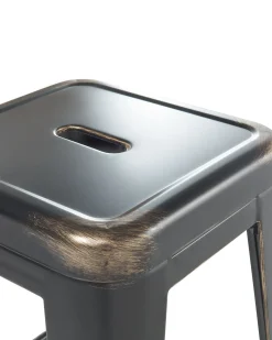 Sæt af 2 barstole CABRILLO Metal Sort
