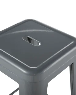 Sæt af 2 barstole CABRILLO Metal Grå