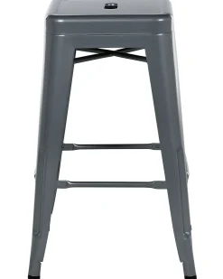 Sæt af 2 barstole CABRILLO Metal Grå