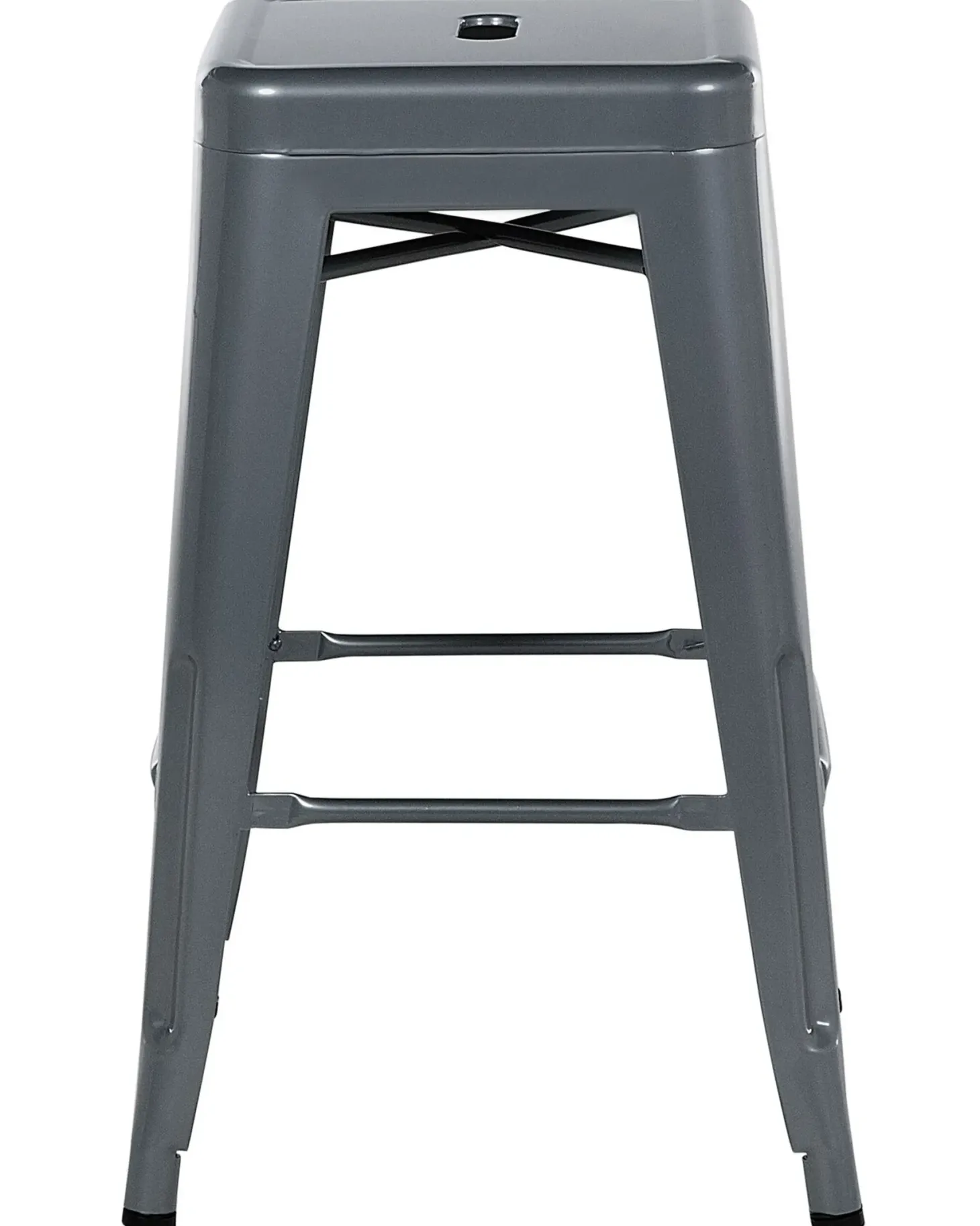 Sæt af 2 barstole CABRILLO Metal Grå