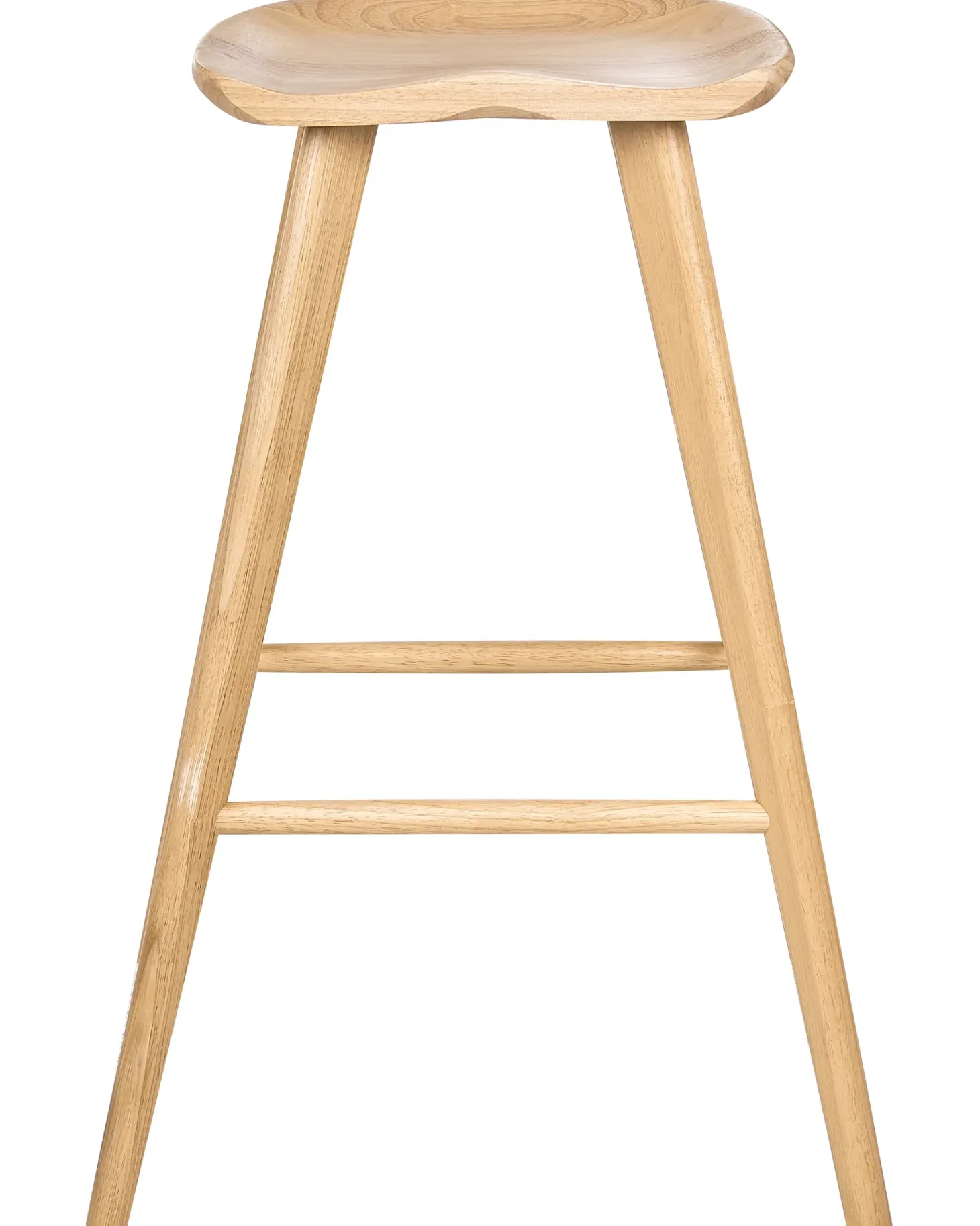 Sæt af 2 barstole CANDO Lysebrun