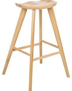 Sæt af 2 barstole CANDO Lysebrun