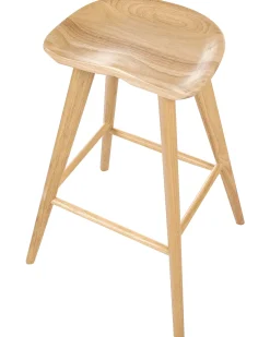 Sæt af 2 barstole CANDO Lysebrun