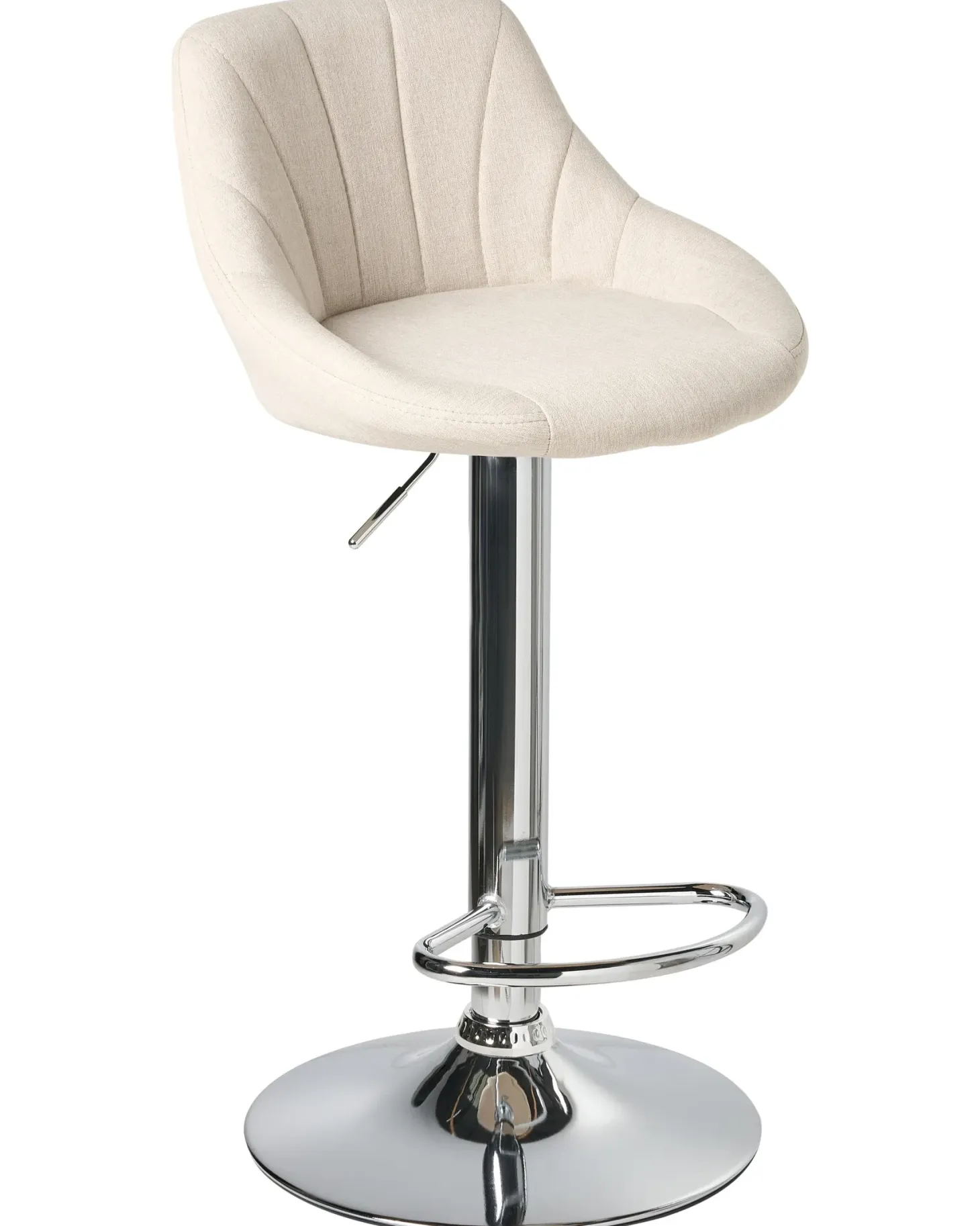 Sæt af 2 barstole LUCCA Lys Beige