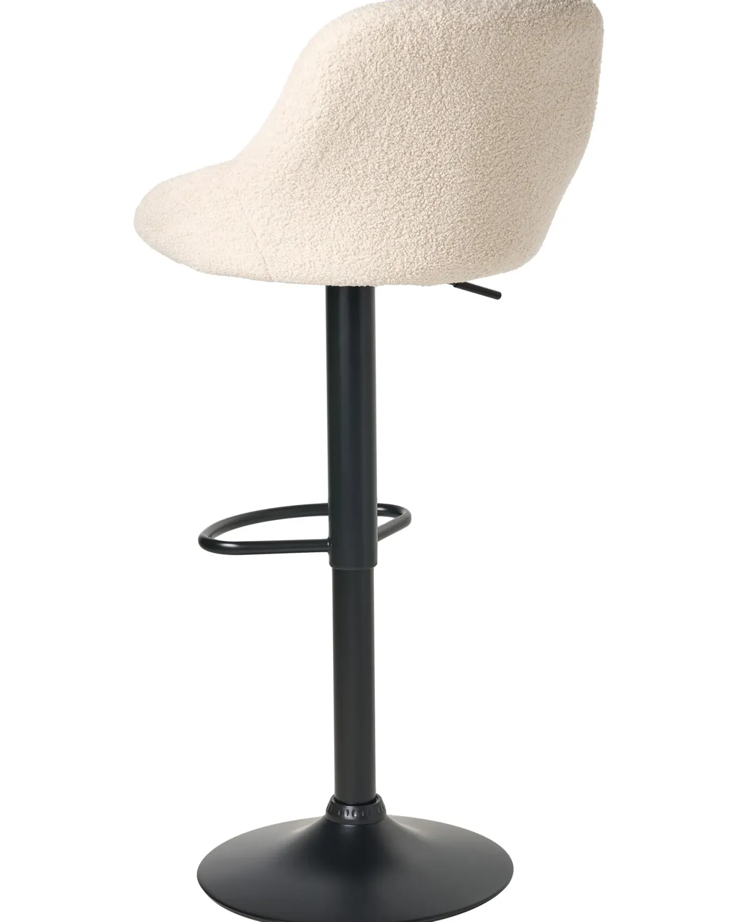 Sæt af 2 barstole MEDULIN Boucle Lys Beige