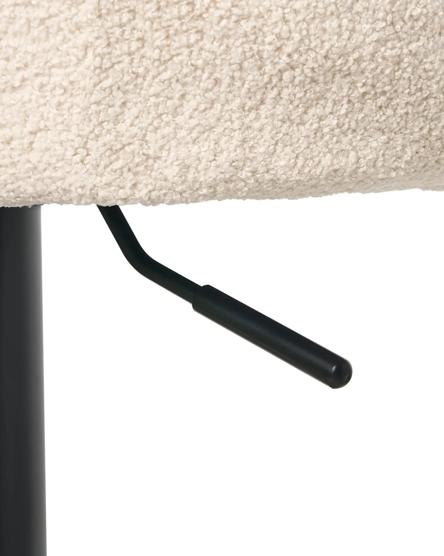 Sæt af 2 barstole MEDULIN Boucle Lys Beige
