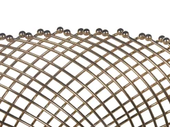 Sæt af 2 dekorative skåle BALIUNG Metal Guld