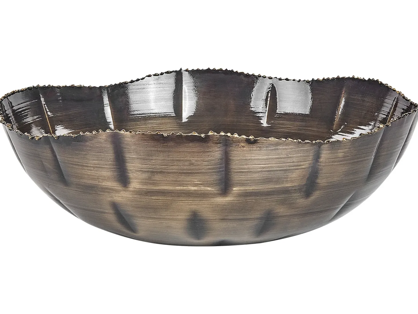 Sæt af 3 dekorative skåle PINANG Metal Messing
