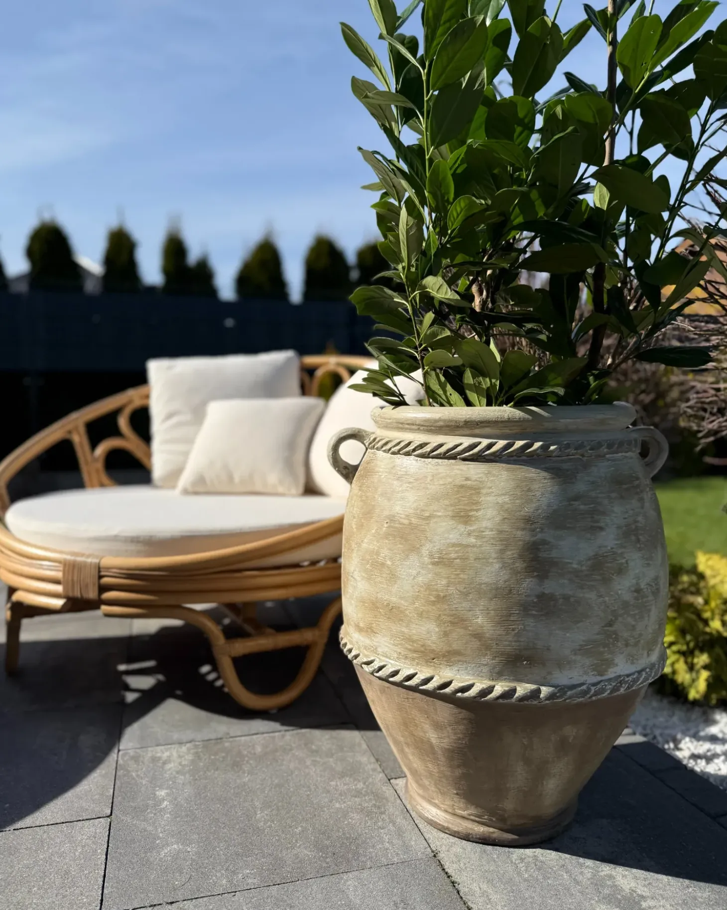 Sæt af 2 elskovsreder ROSSANO Rattan Naturlig