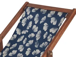 Sæt af 2 erstatningsbetræk til liggestol ANZIO/AVELLINO 113 x 44 cm Navy Blå