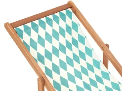 Sæt af 2 erstatningsbetræk til liggestol ANZIO/AVELLINO 113 x 44 cm Turkis